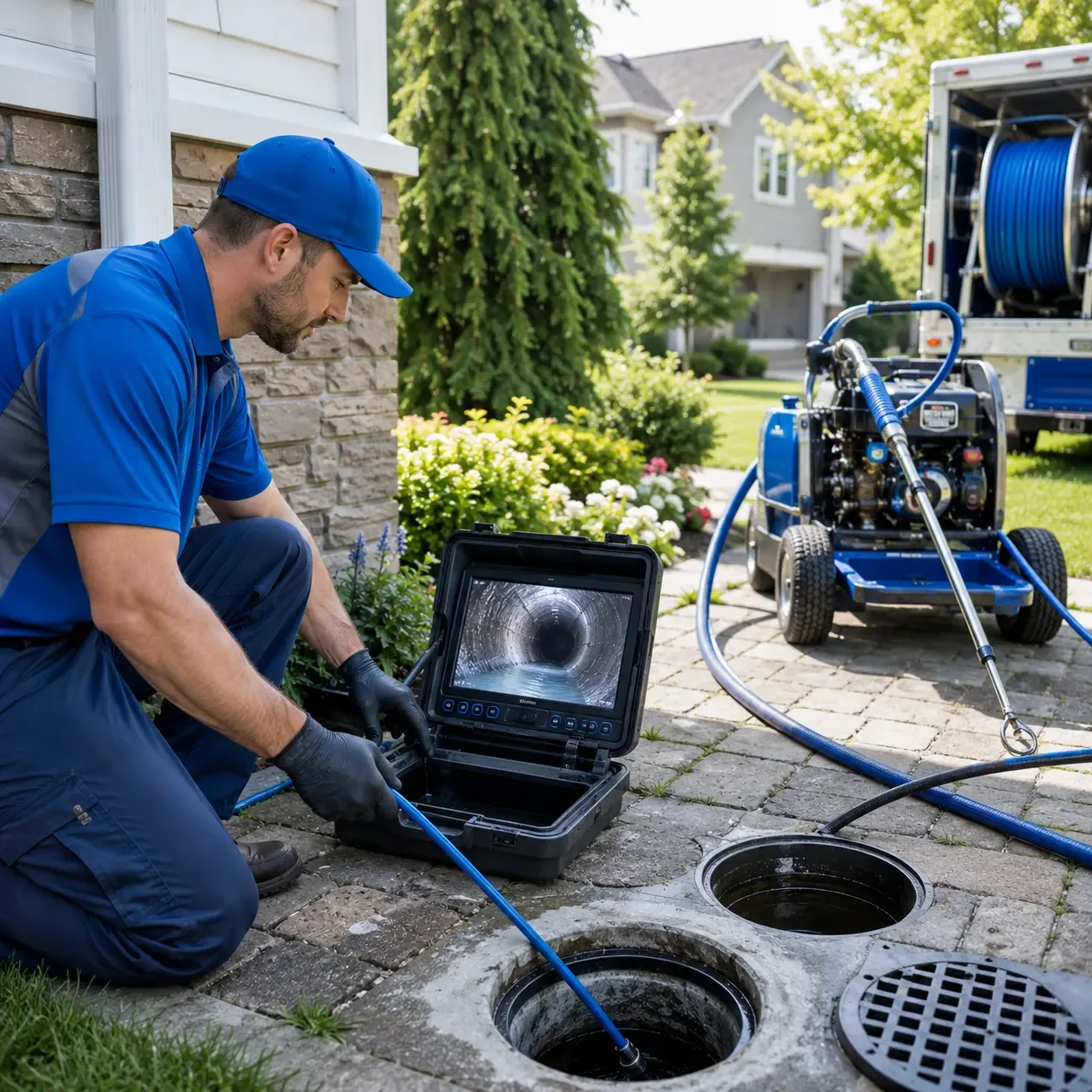 Outdoor drain cleaning professionals serving La Fayette, GA