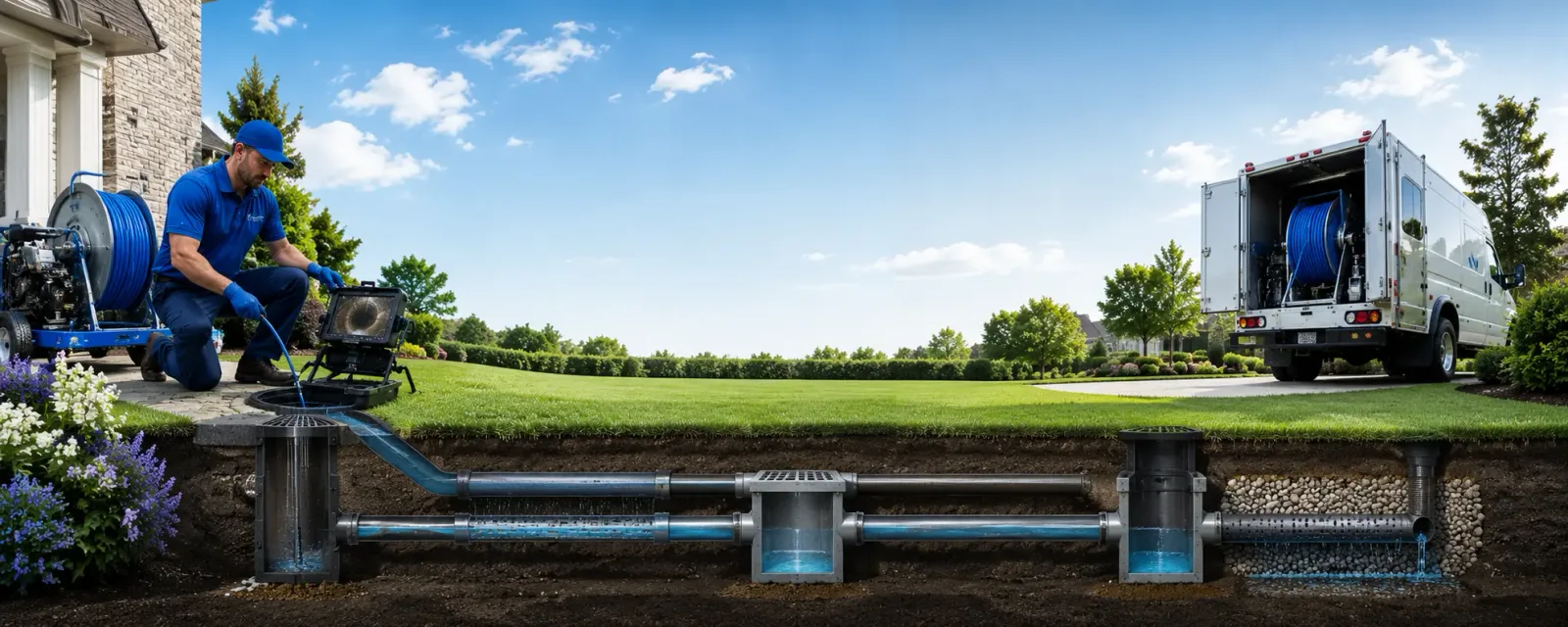 Outdoor drain cleaning information for La Fayette, GA