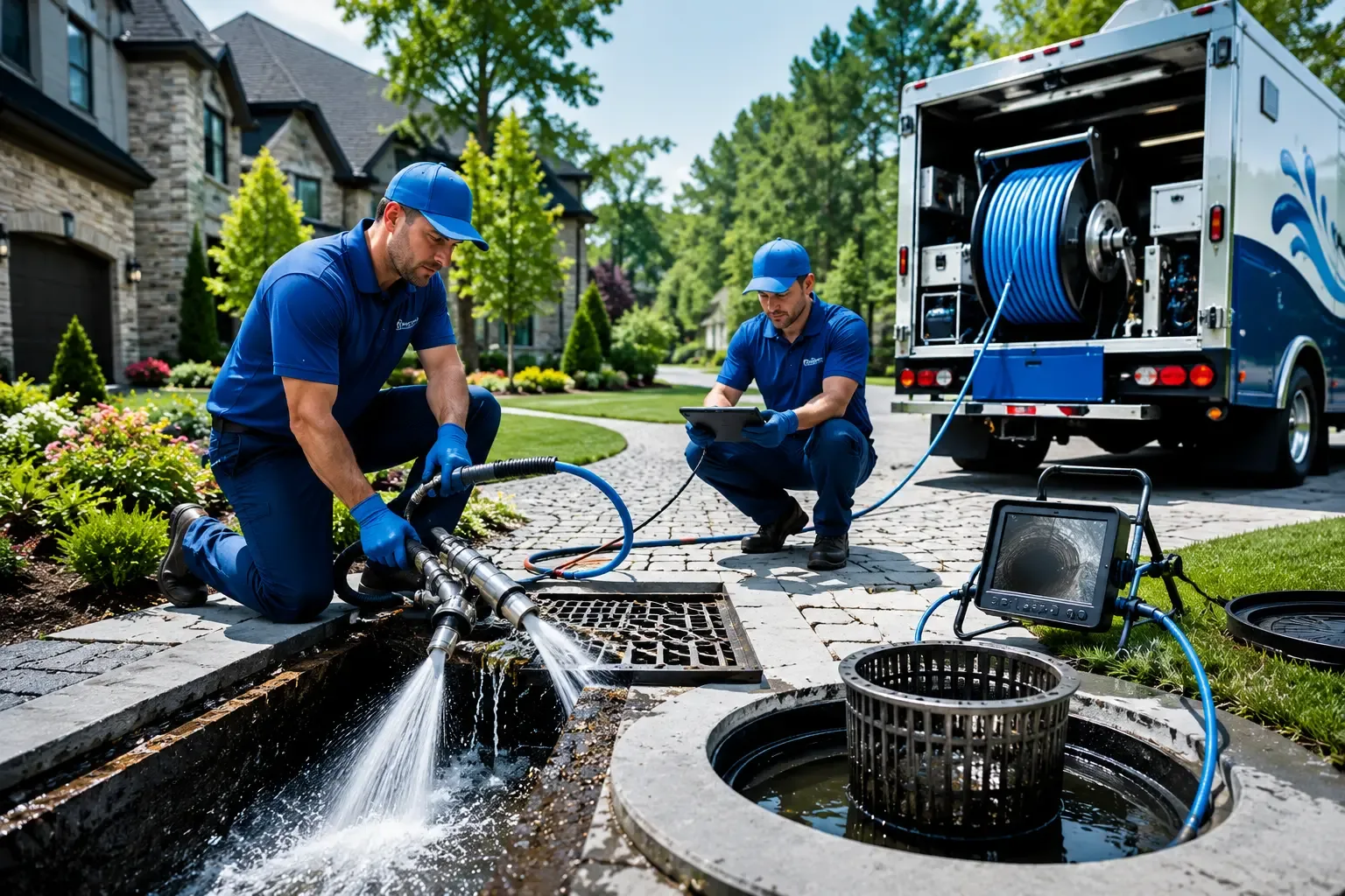 Local outdoor drain cleaning professionals in La Fayette, GA